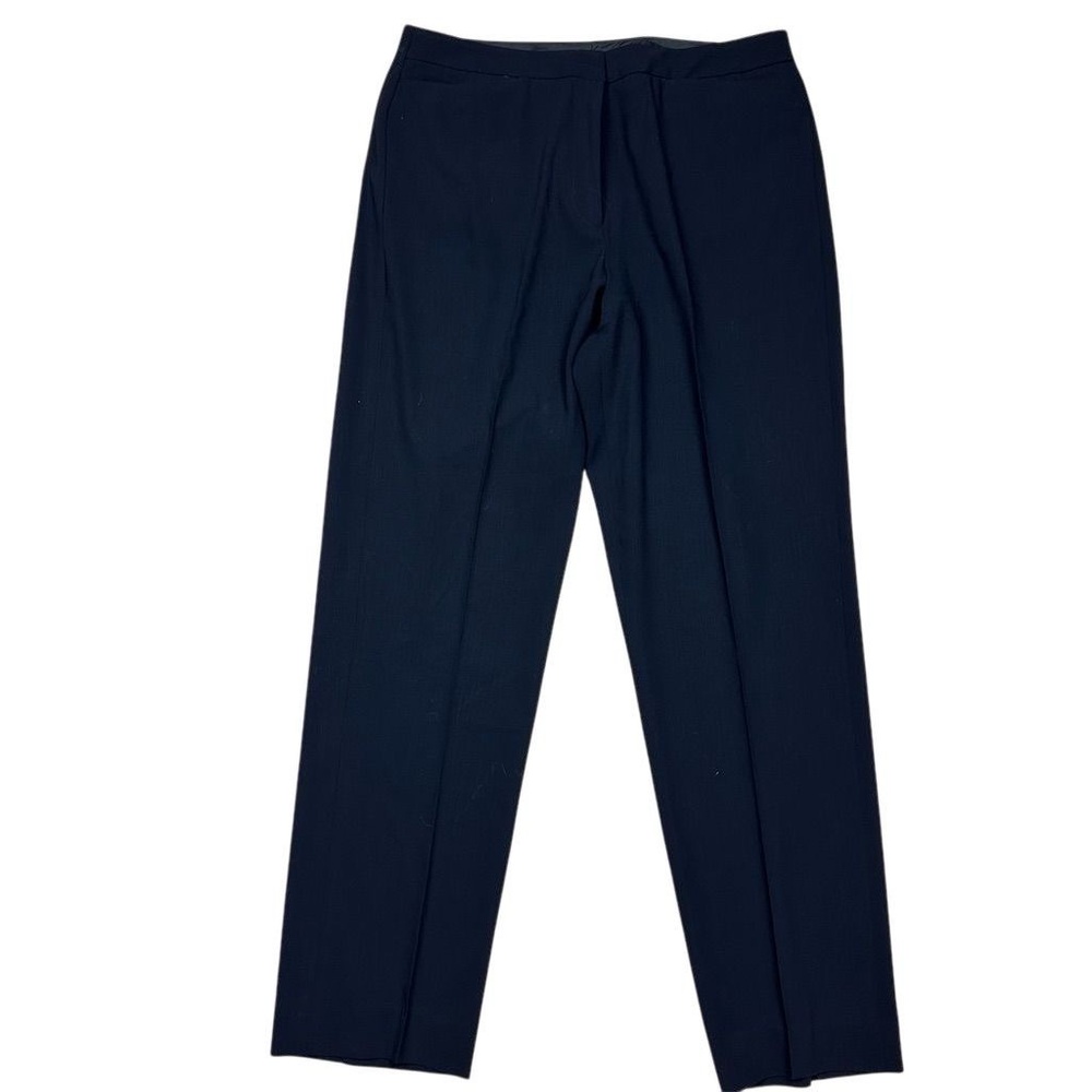 DKNY Women's Size 12 Black Straight Leg Dress Pants Career Wear Lightweight Wool